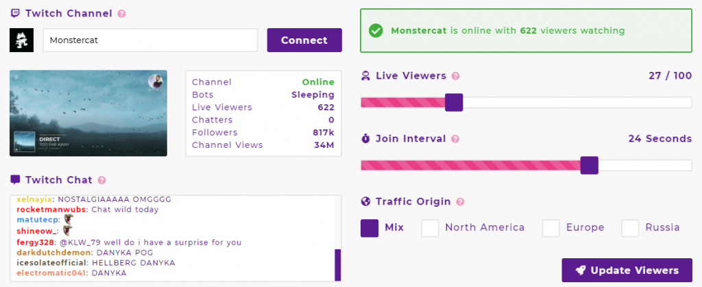 Streambot has a slick and user-friendly dashboard to use.